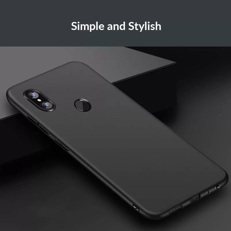 

Тонкий матовый чехол + стекло (полный клей) для xiaomi redmi s2 / Redmi S2., Черный