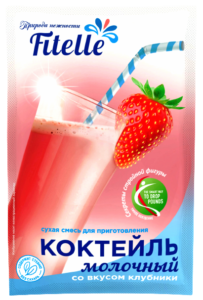 

Смесь для приготовления молочного коктейля ФитПарад Fitelle вкус Клубника (30 грамм)
