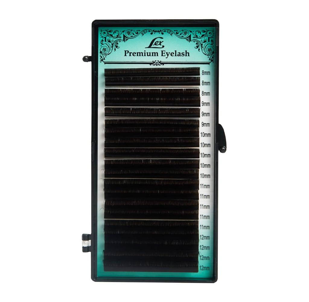 

Ресницы LEX Mix Dark Chocolate (C,CC,D,L,M+) C, 0.07, 8-12