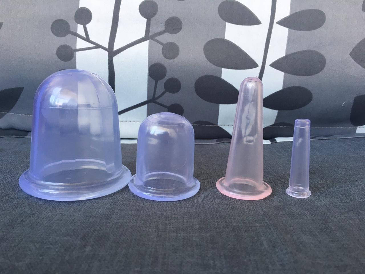 

Набор силиконовых массажных банок 4 шт