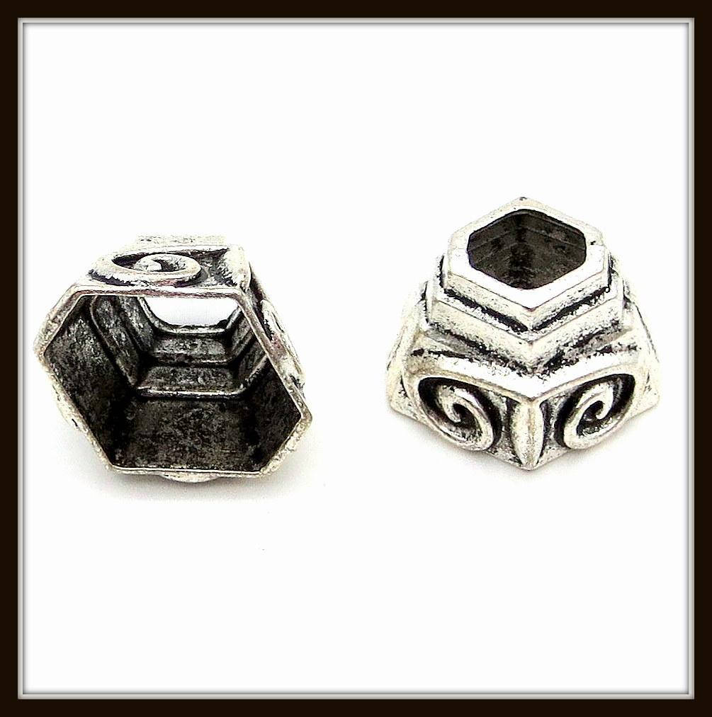 

Колпачок бижутерный "серебро" (1,8х1,6х1,3 см) 5 шт в уп.