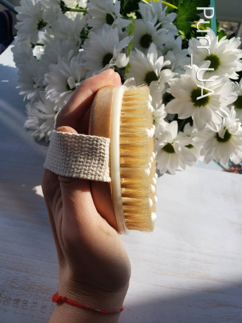 

Щетка круглая массажная антицеллюлитная для сухого массажа Top Beauty, 1 шт