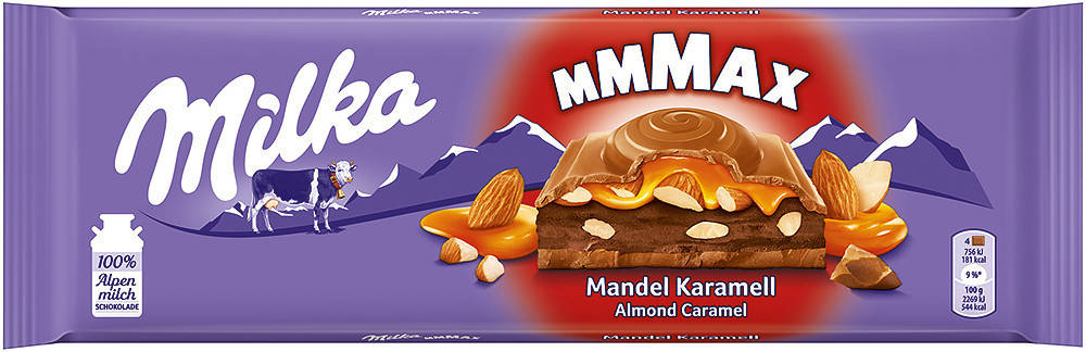 

Шоколад Milka Mandel Karamell mmMax (Милка карамель) 300 г. Швейцария