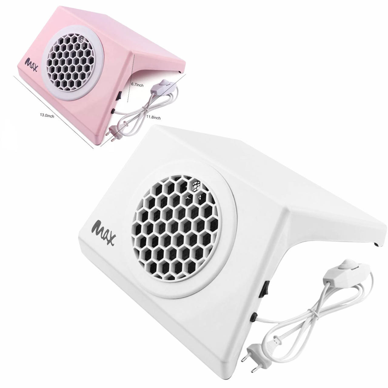 

Профессиональная настольная вытяжка MAX для маникюра и педикюра, 100W.