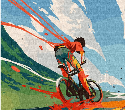 

Набір для розпису по номерах. "Назустріч вітру" 50х50см