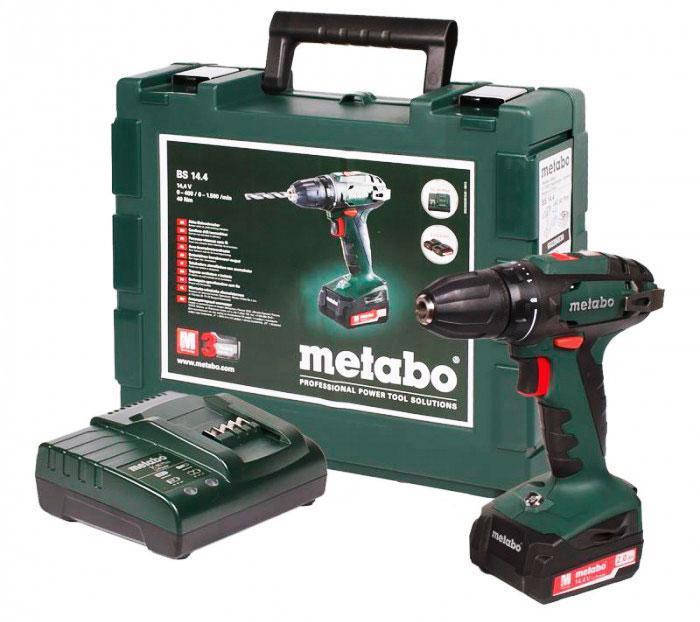

Аккумуляторная дрель-шуруповерт Metabo BS 14.4 (14.4 В, 2 А*ч) (602206510)