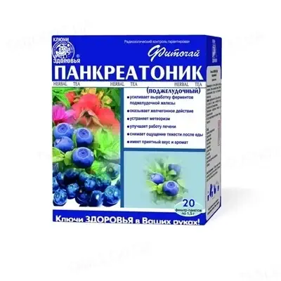

Фиточай Панкреотоник 20 пакетиков Ключи Здоровья