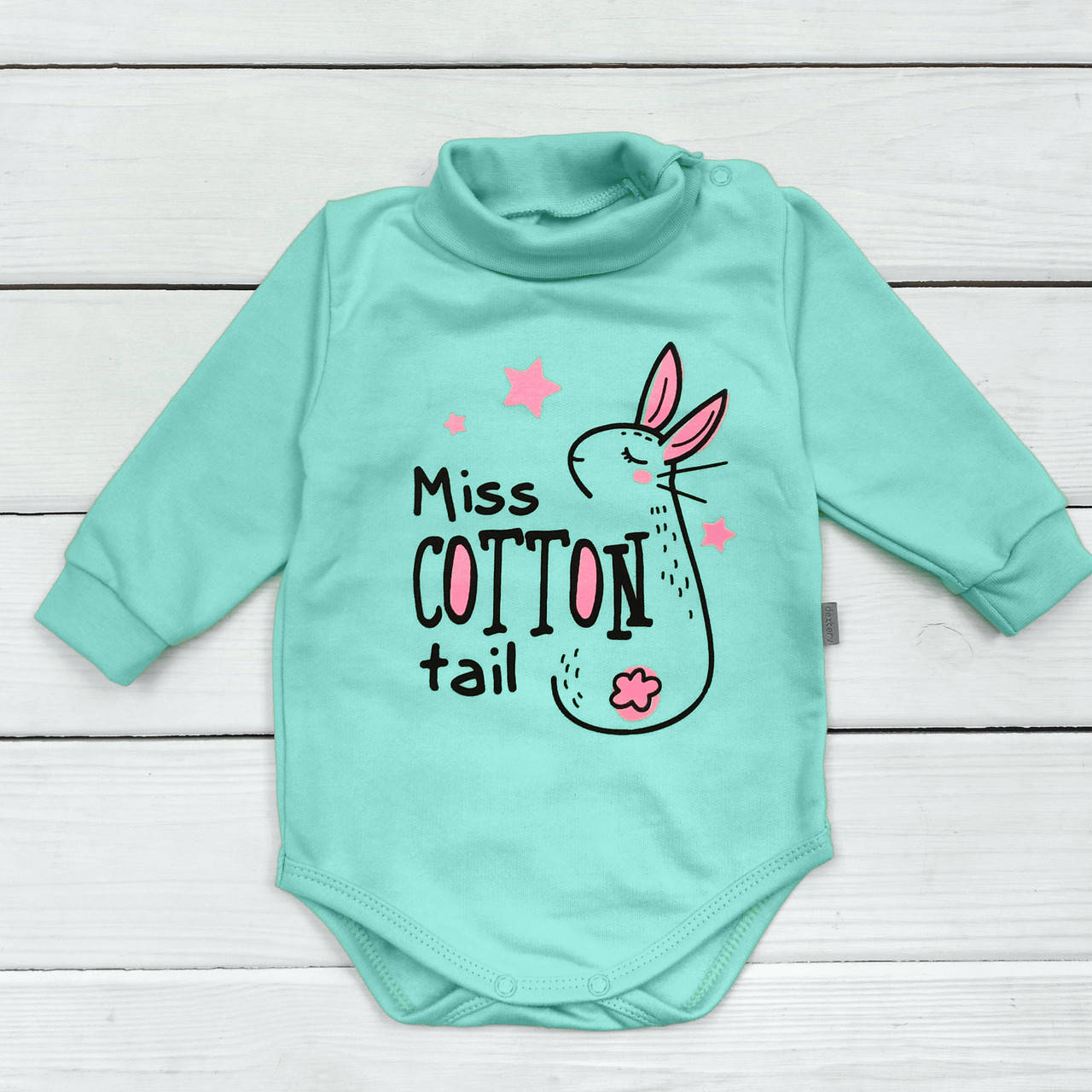 

Боди-гольф теплое (футер) 68 74 80 86 р. Ментоловый для девочек 3-6-9-12-18 месяцев 86