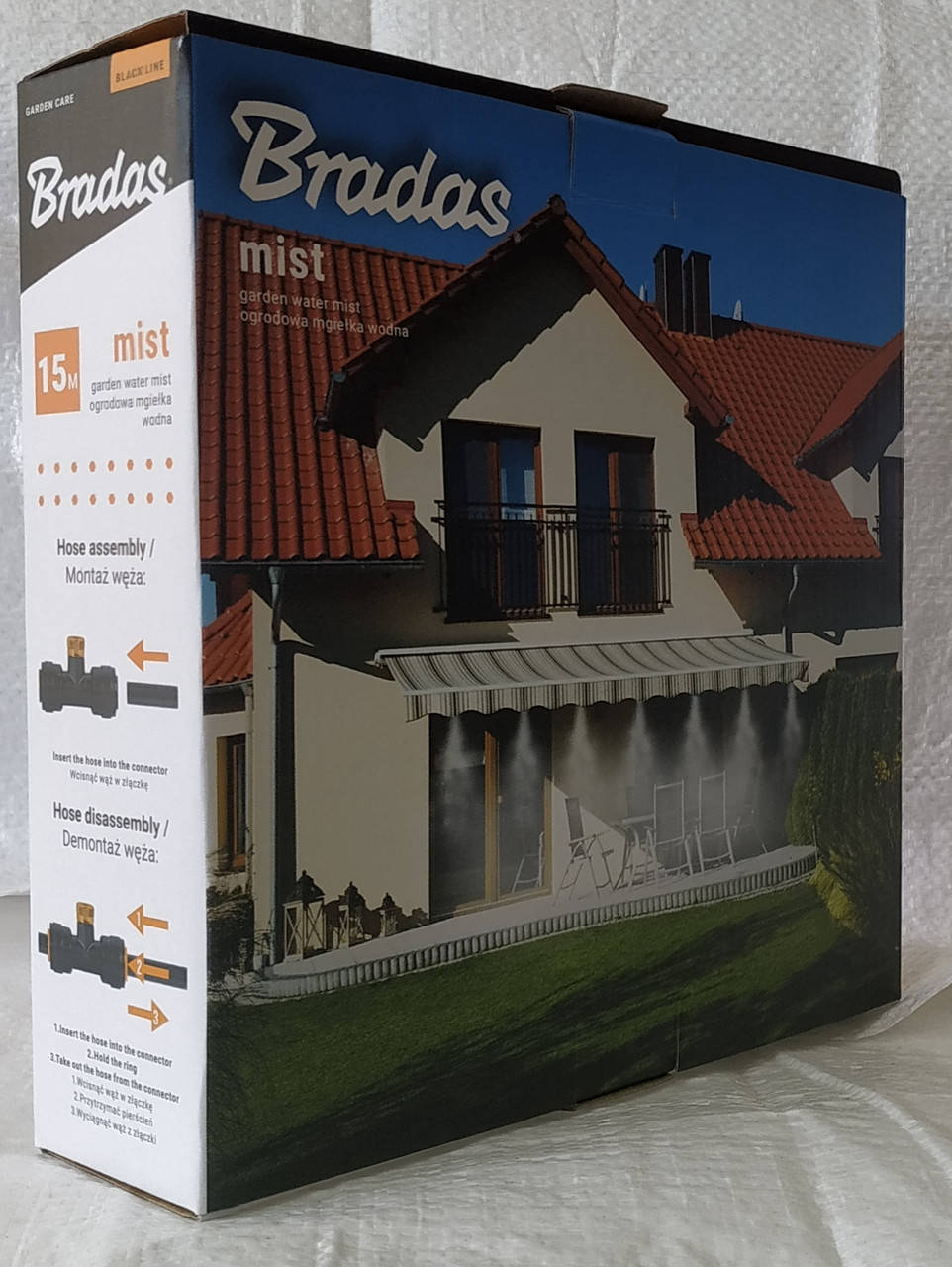 

Туманообразователь садовый водяной охлаждающий Bradas, фоггер 15м (8 форсунок)