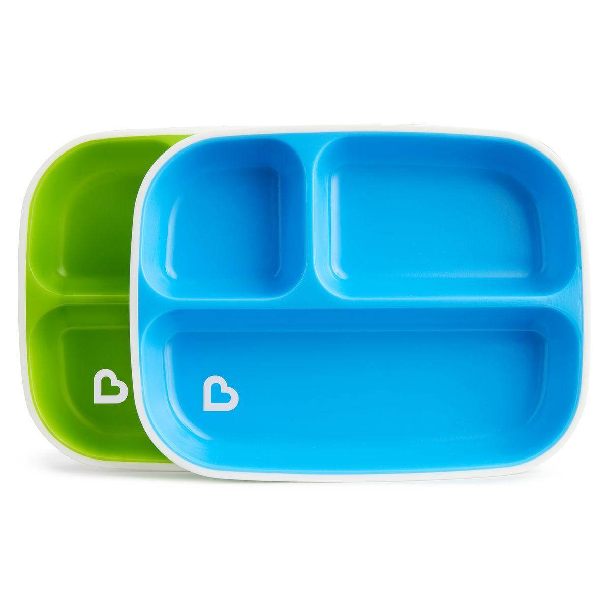

Набор тарелок Munchkin Splash Divided Plates, 2 шт.