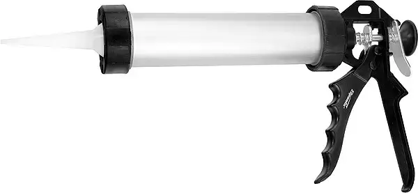 

Пістолет для герметика, 400 мл, "закритий", алюмінієвий корпус, круглий шт.ок 8 мм// SPARTA