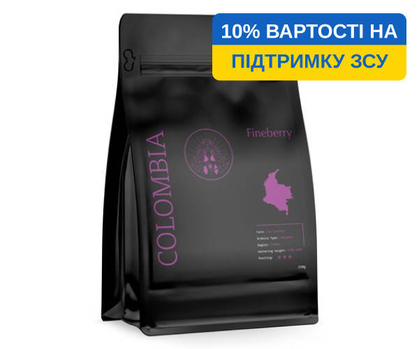 

Кофе Fineberry Colombia в зернах 250 г