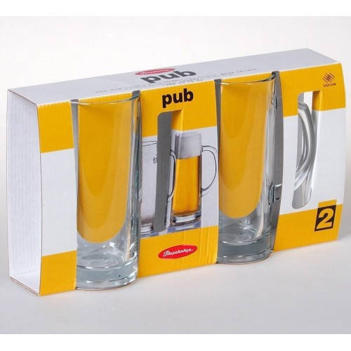 

Набор пивных кружек Pasabahce Паб 300 мл 2 шт (55439), Прозрачный