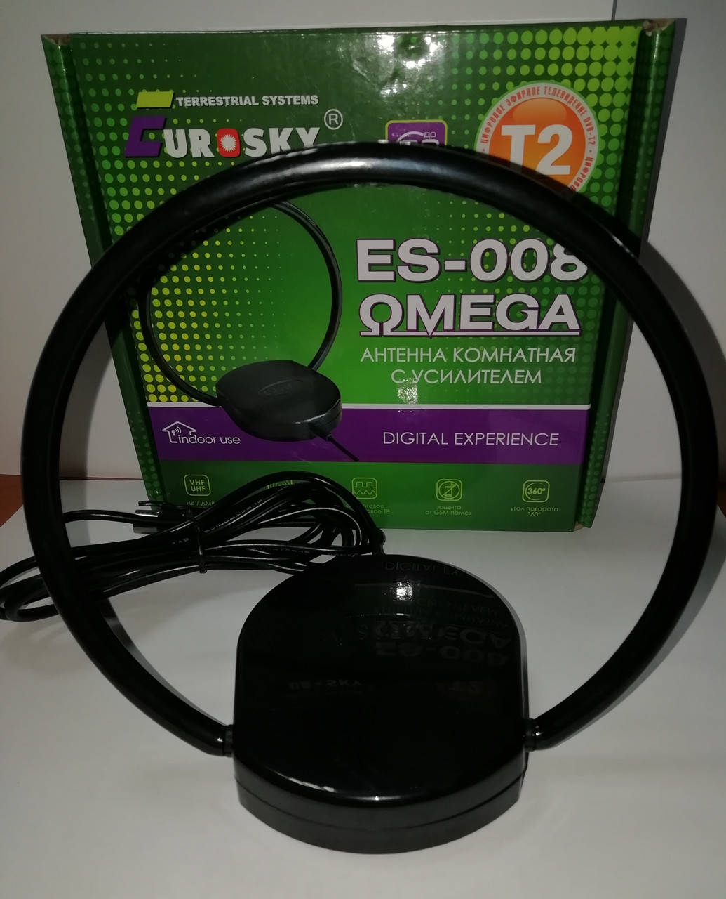 

Ефірна антена Т2 Eurosky ES-008 Omega активна