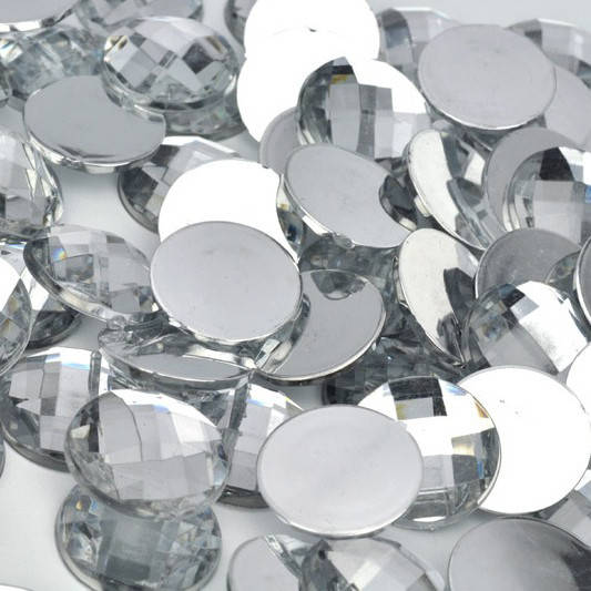 

Камень клеевой круглый, 14 мм, белый (10 шт)