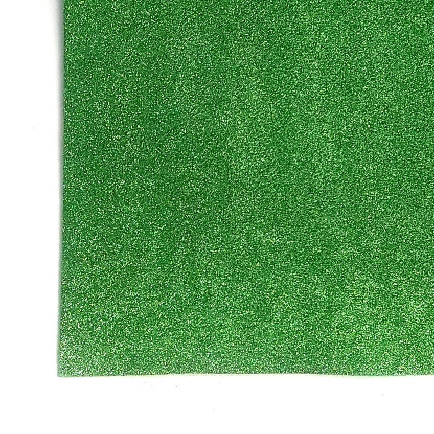 

Глиттерный фоамиран А4 2мм.Травяной. 20*30 см