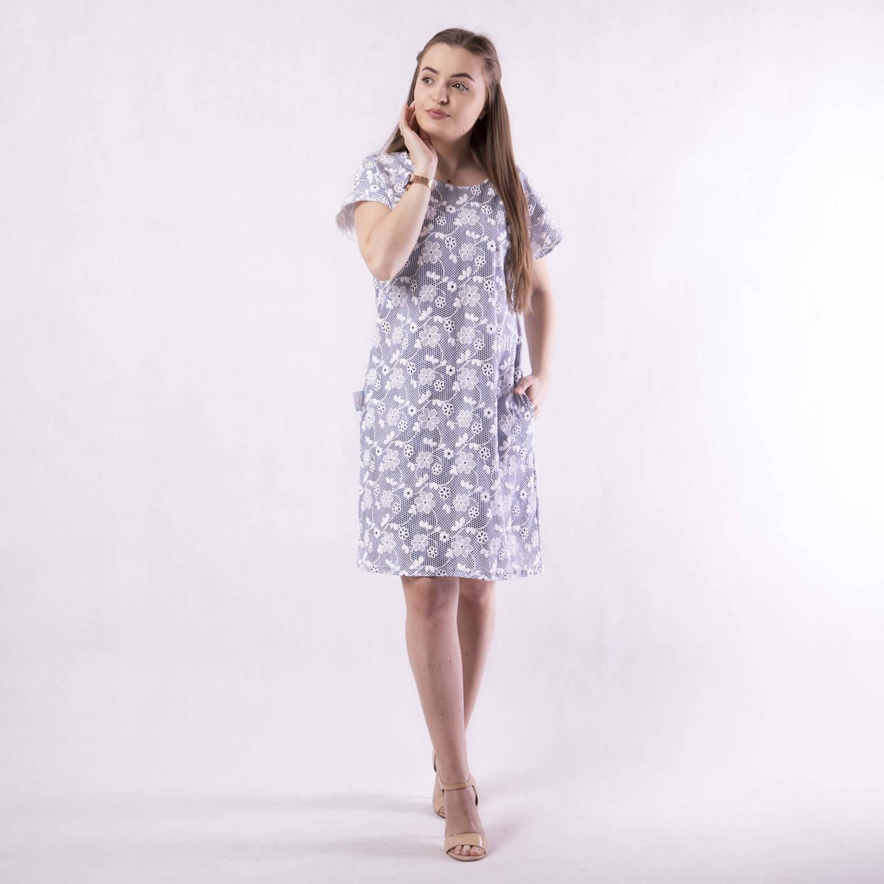 

Женское летнее платье "Лодочка" 48р 48-50