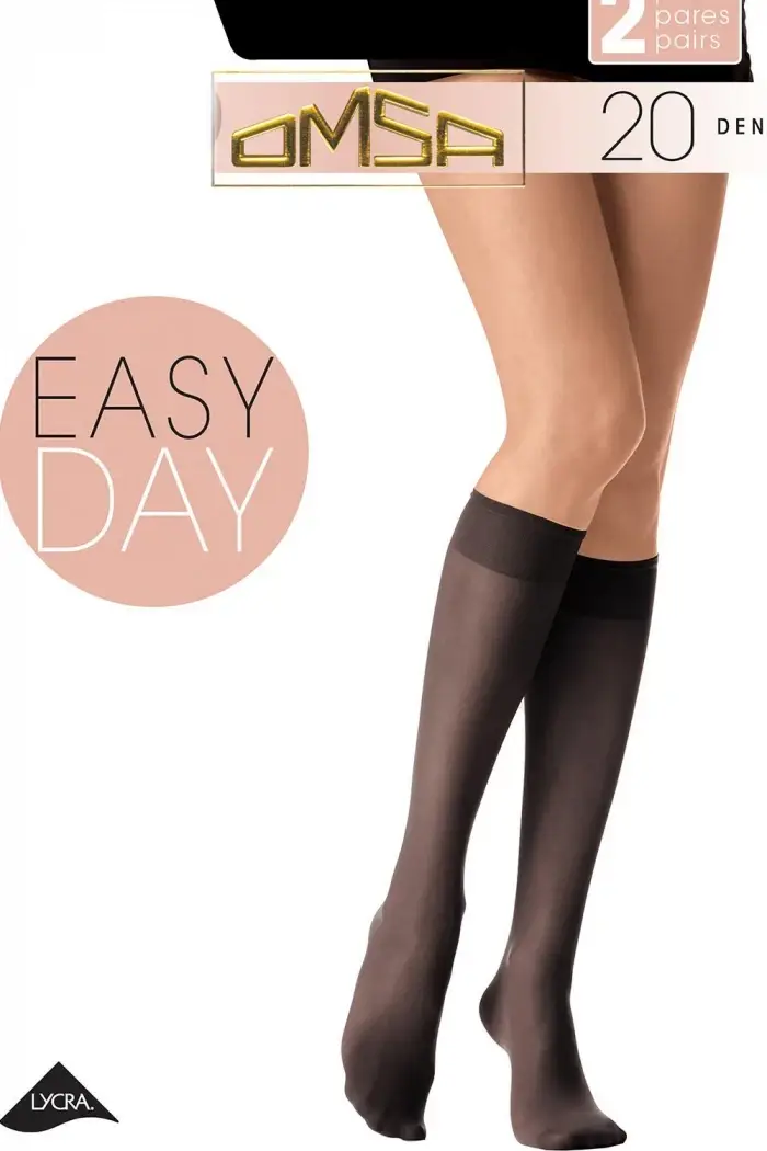 

ГОЛЬФЫ ТОНКИЕ ЖЕНСКИЕ OMSA EASY DAY 20DEN (2 ПАРЫ) 36-40, черный