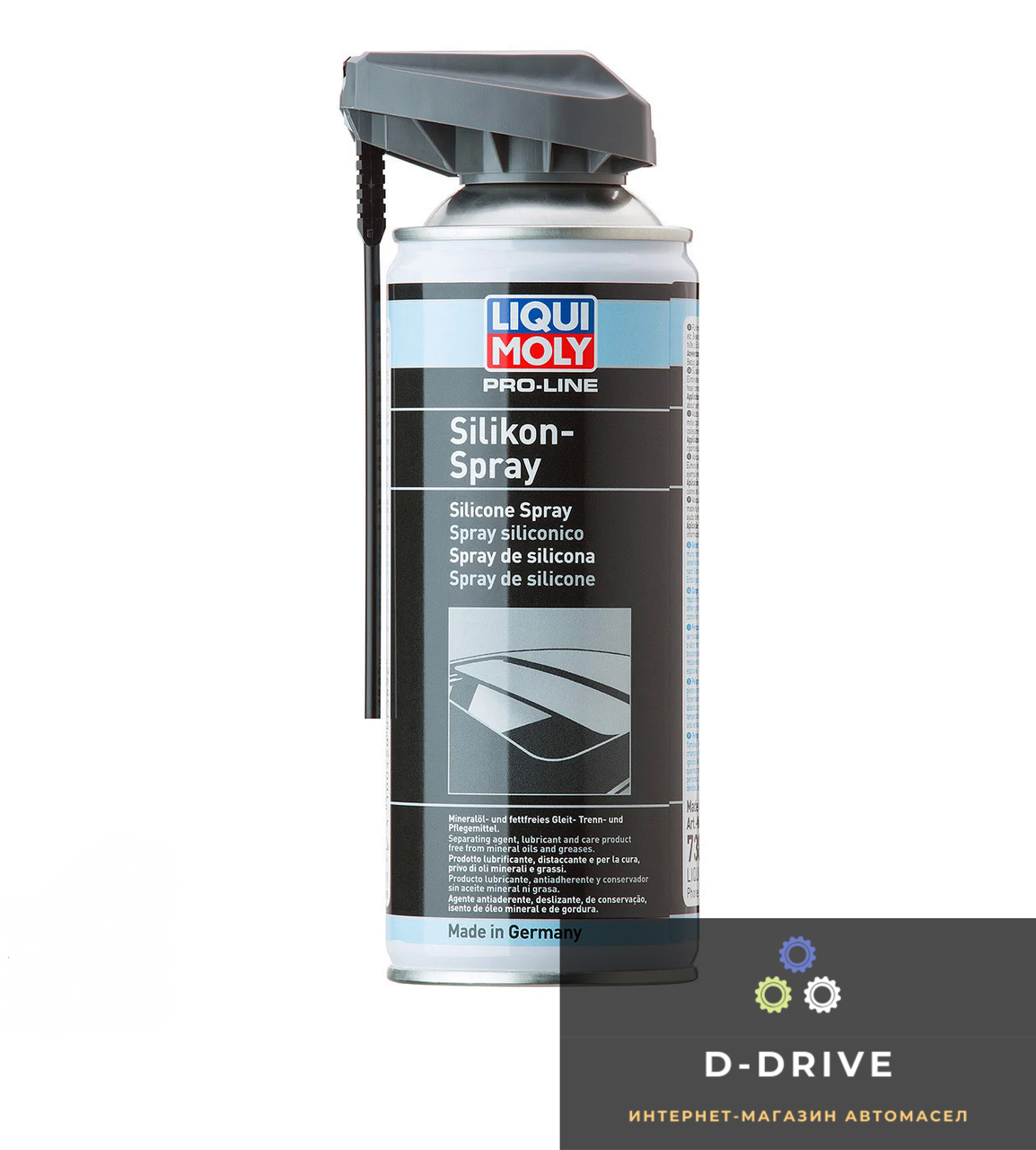 

Liqui Moly Бесцветная смазка-силикон Pro-Line Silikon-Spray 0,4л. (7389)