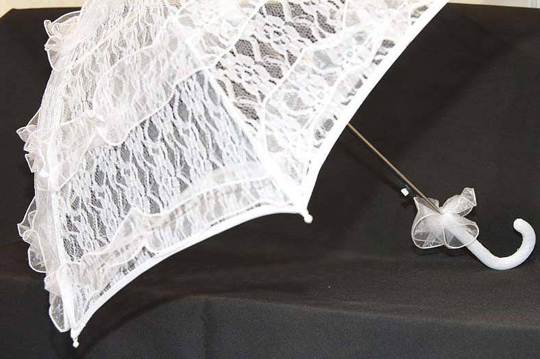 

Хит! Качественный свадебный Зонт с кружевом для Невесты, Белый, Зонт от солнца