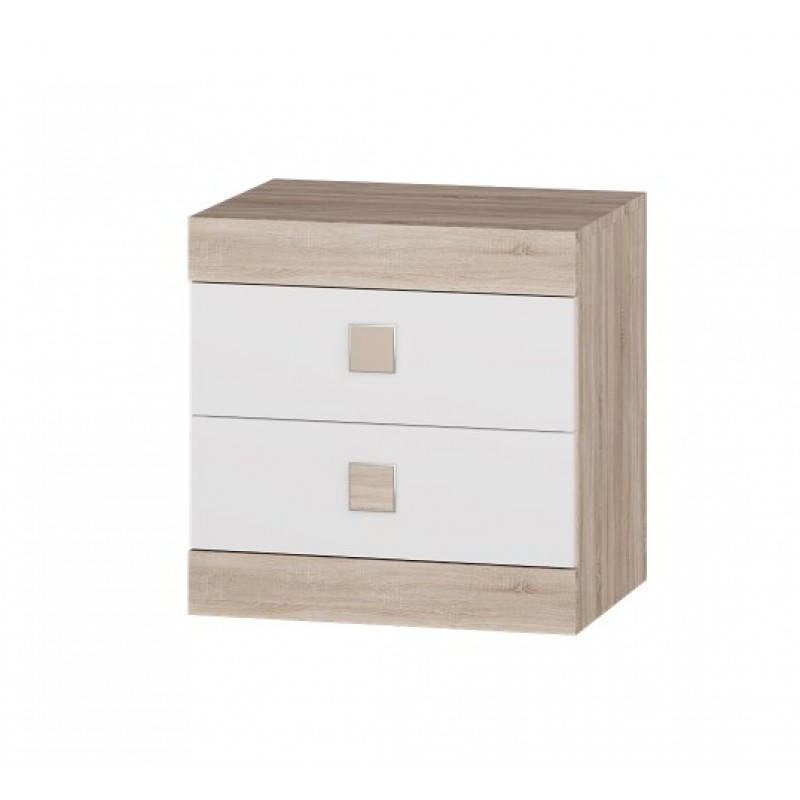 

Прикроватная тумба Эверест Соната дуб сонома/белый