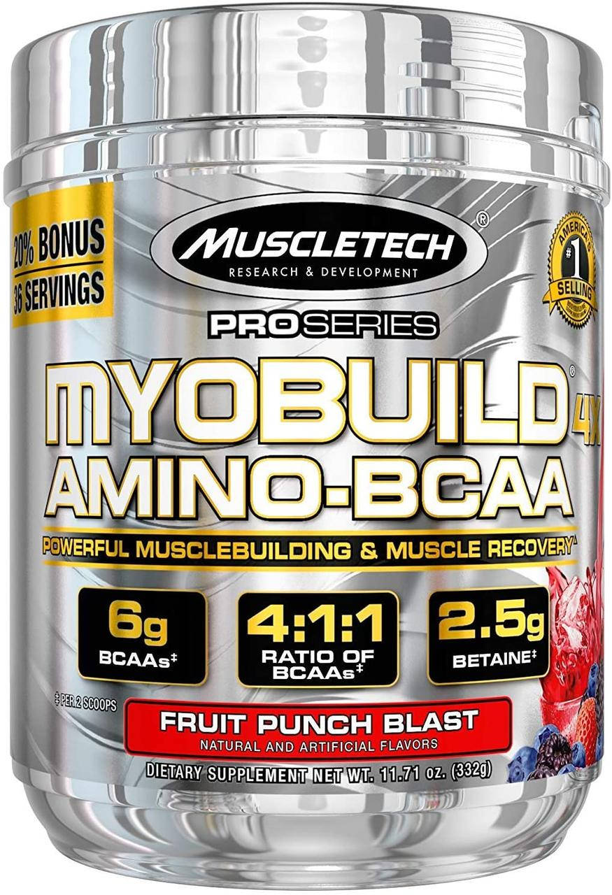 

СРОК ГОДНОСТИ 4/22MuscleTech MyoBuild 4x Amino-BCAA 36 порц вкус уточнять