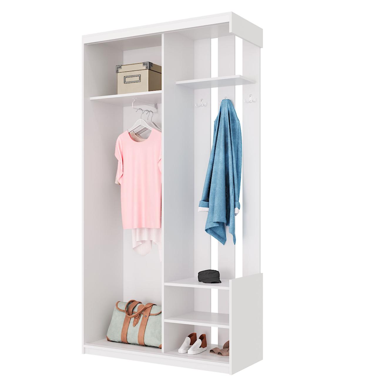 Передпокій Doros City One Door Білий 1 Дзеркало 110х45х210 (44900058) 4