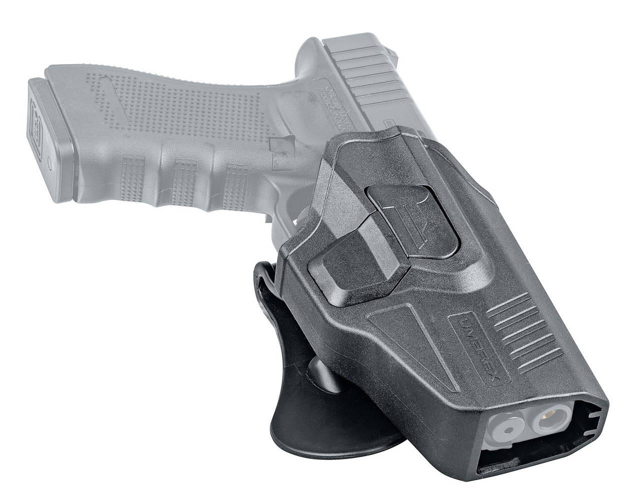 

Кобура поясная для Glock 17, 18c, 19, 19X, 22, Черный