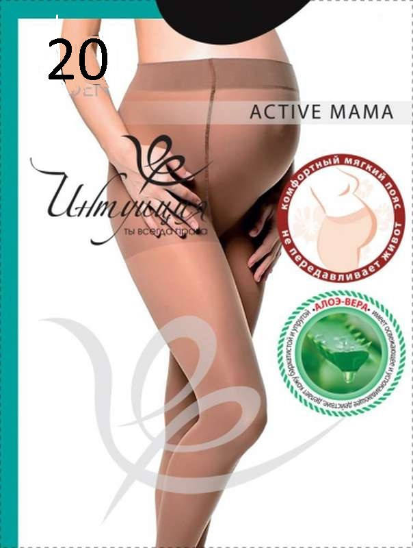 

Колготы женские капроновые для беременных Mama Aktiviti 20 ден Интуиция (размер, Черный