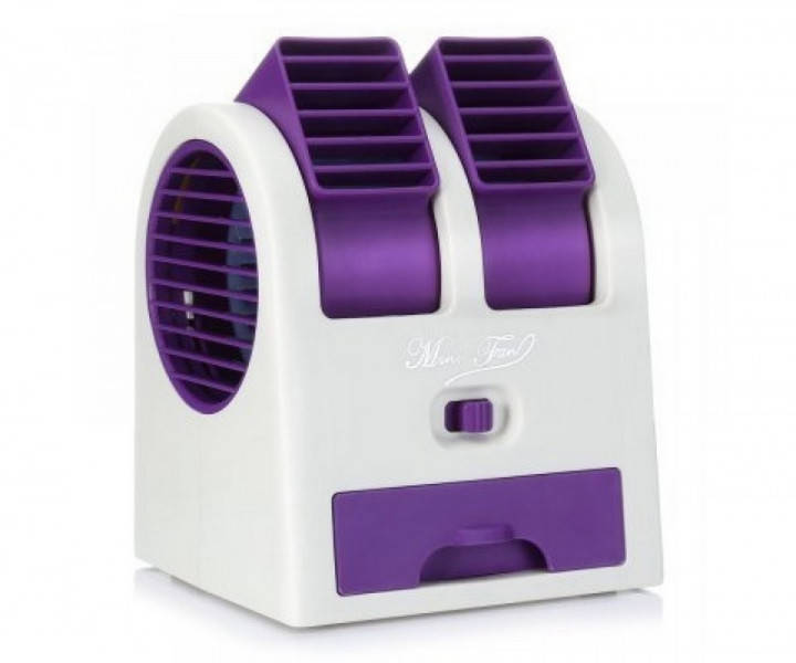 

Переносной Портативный Мини кондиционер Conditioning Air Cooler USB Electric Mini Fan HB 168 фиолетовый KKC