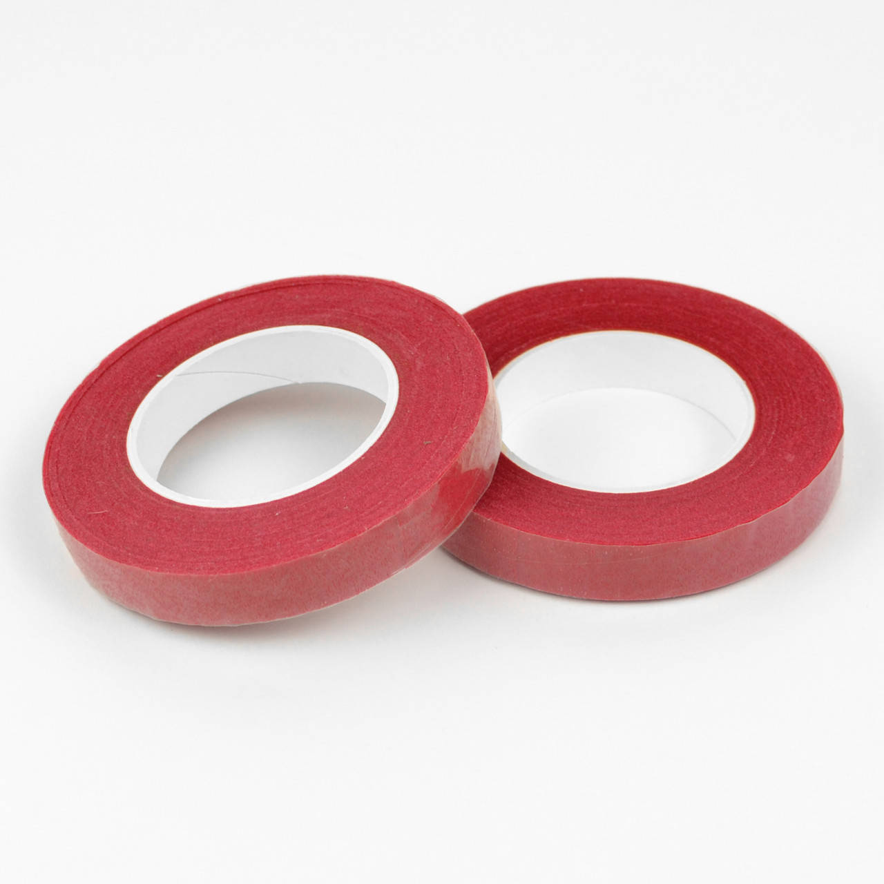 

Флористическая лента красная