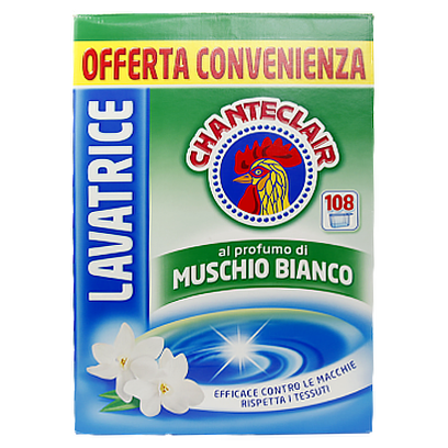 

Порошок для прання Шантеклер білий мускус ChanteClair lavatrice muschio bianco 108p 6,48kg (Код : 00-00010827)