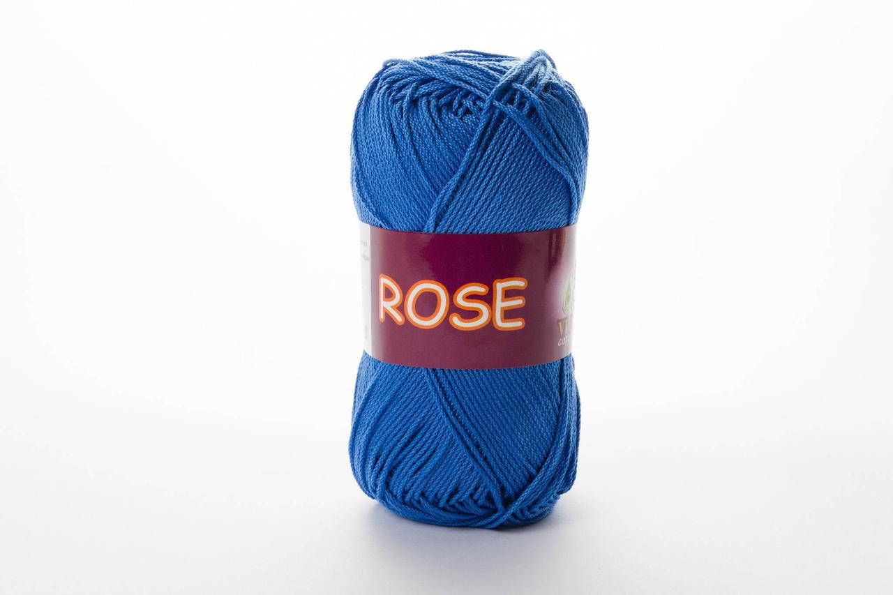 

Пряжа хлопковая Vita Cotton Rose, Color No.3931 насыщенный голубой