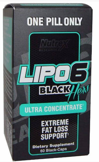 

Жироспалювач Nutrex Lipo 6 Black Hers Ultra Concentrate, 60 таблеток