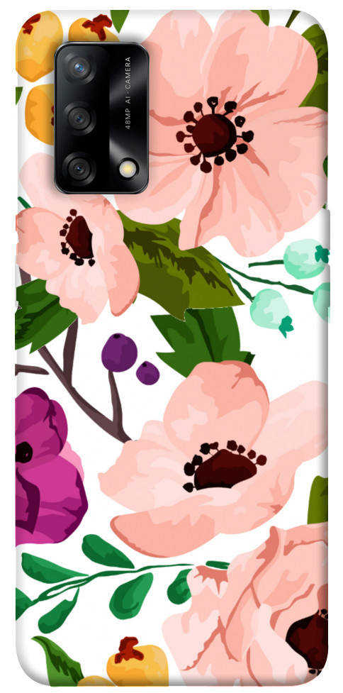 

Чехол на Oppo A74 4G с принтом / для оппо а74 с картинкой цветы