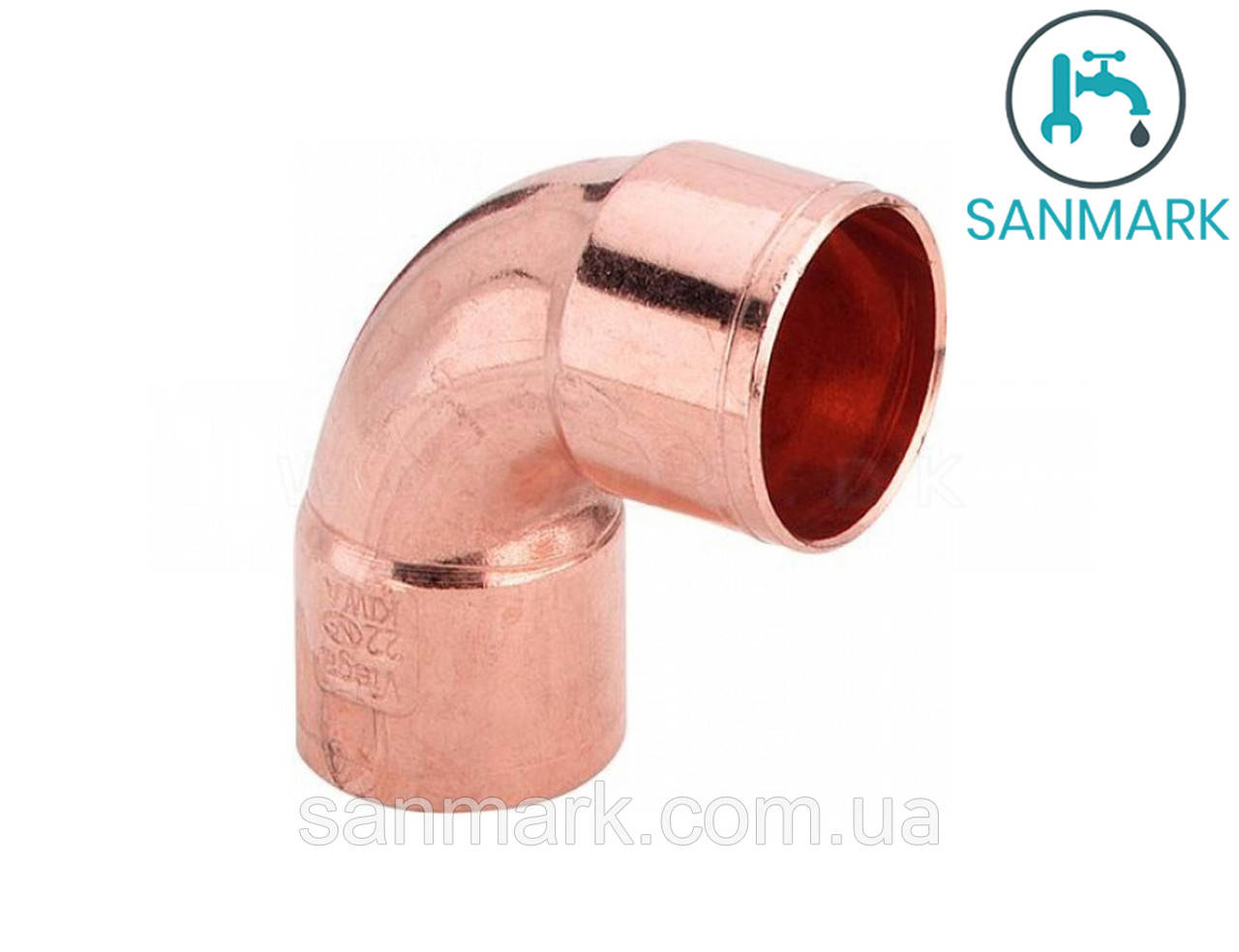

Колено медное 22х90º двухраструбное, Красный