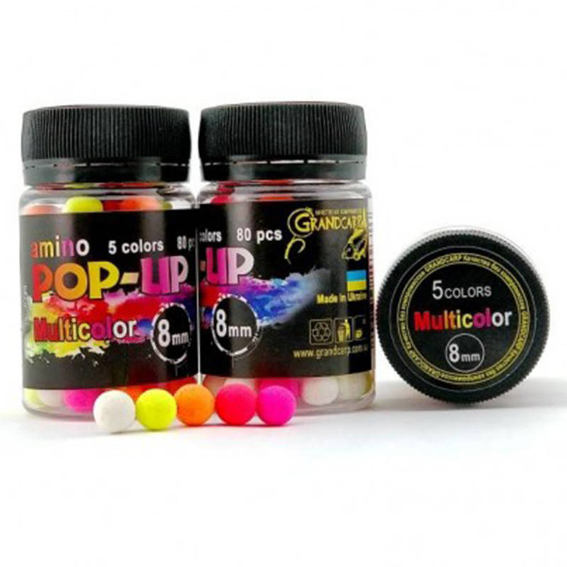 

Бойлы плавающие Amino POP-UP Multicolor 5 colors 8мм (80шт)
