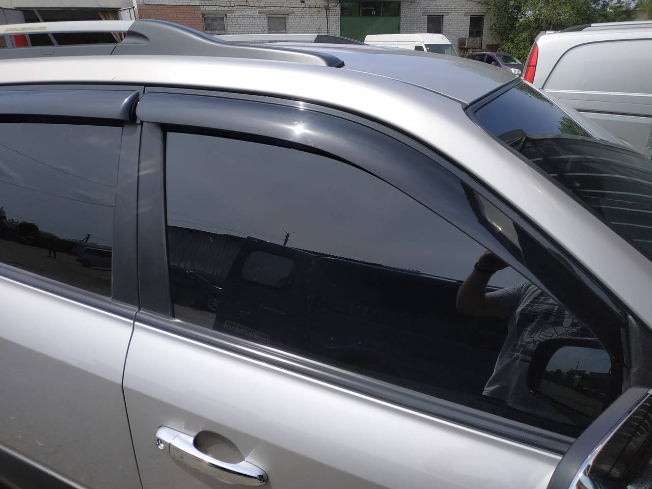 

Дефлекторы окон (ветровики) Hyundai Tucson 2004-2011 (Autoclover A076)