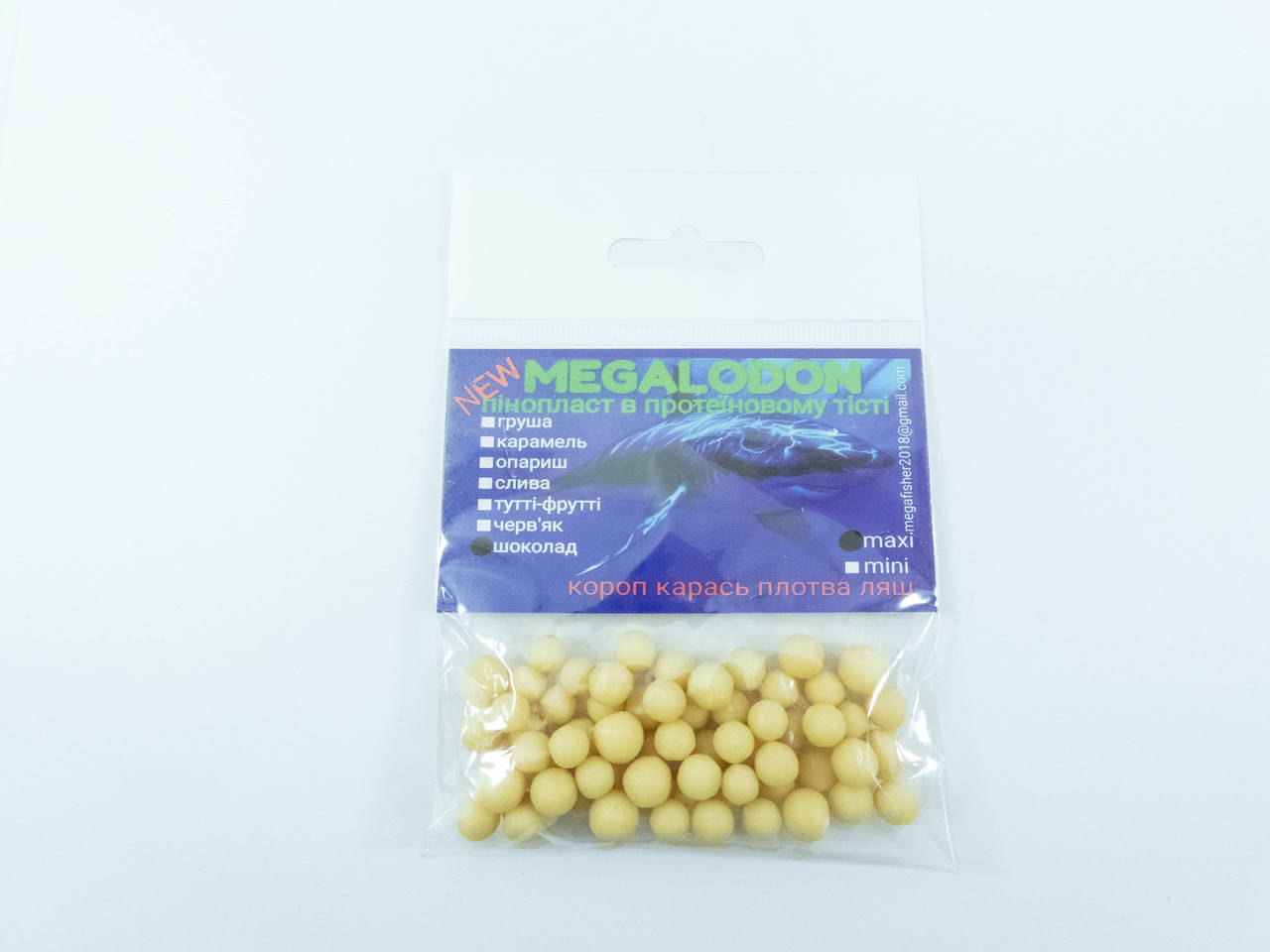 

Ароматизированная плавающая насадка в протеиновом тесте (пенопласт) Pufi maxi Шоколад Megalodon