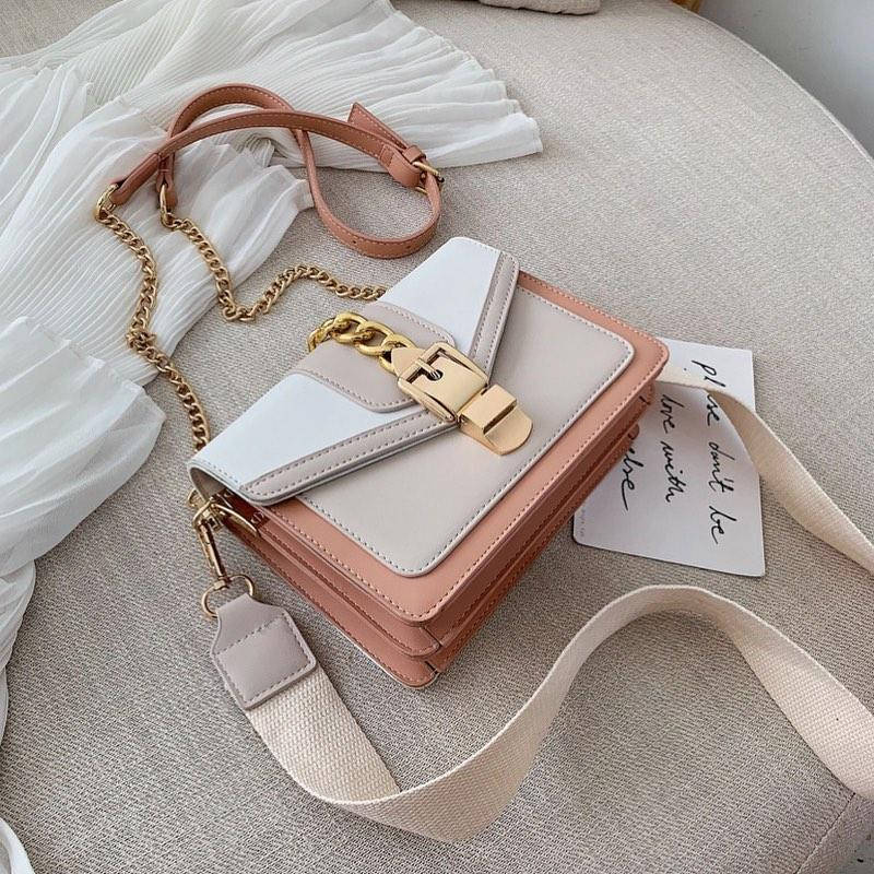 

Уценка!!! Модная женская сумочка с золотой цепочкой на клапане, Общее фото