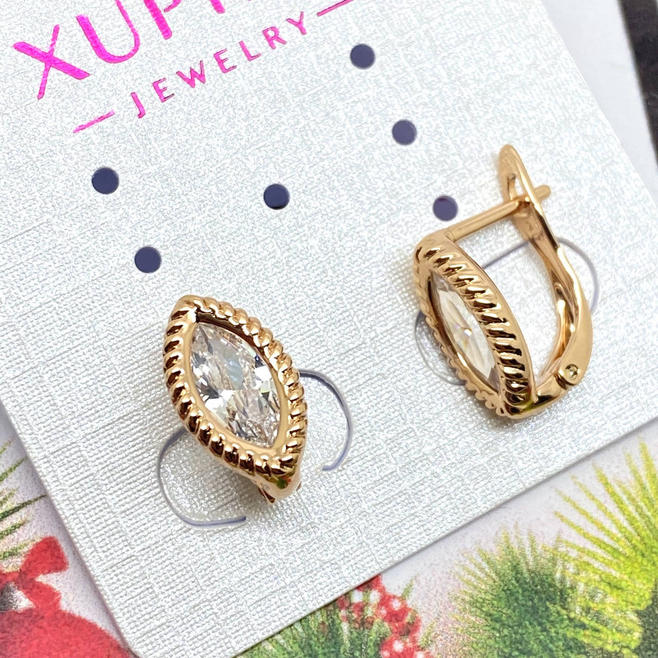 

Серьги Xuping 14 х 7мм