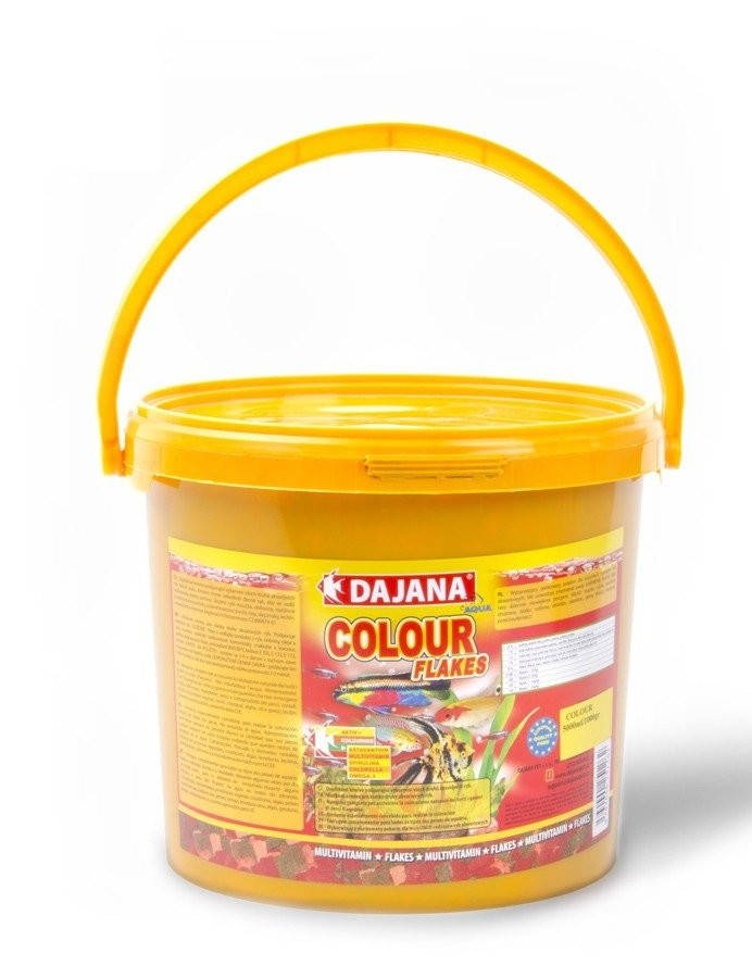 

Корм для аквариумных рыб для стимуляции окраса в хлопьях Dajana COLOUR 18 л/4 кг