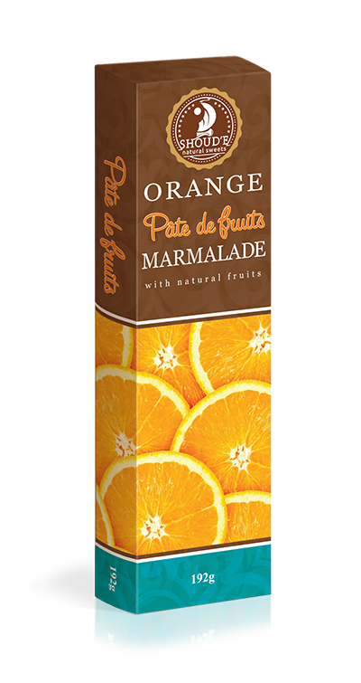 

Мармелад Pate de fruits апельсин 192гр