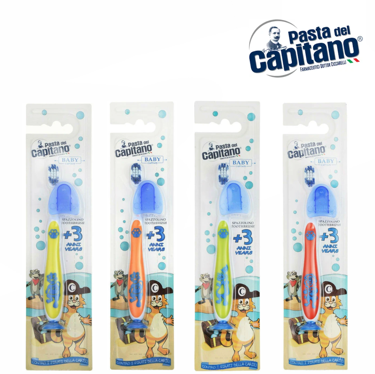 

Детская зубная щетка Pasta Del Capitano Baby от 3 лет 1 шт