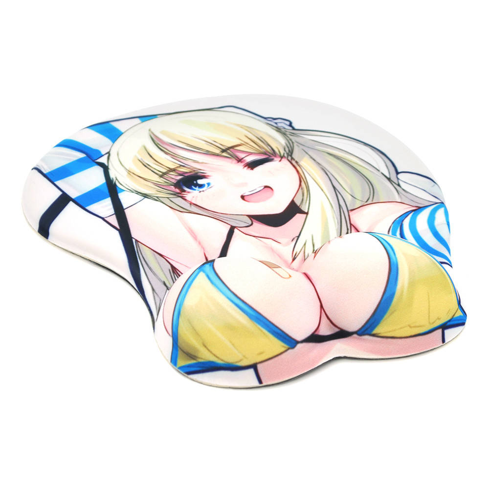 

3d коврик для мыши аниме с силиконовой подушкой (грудью) для запястья 25617