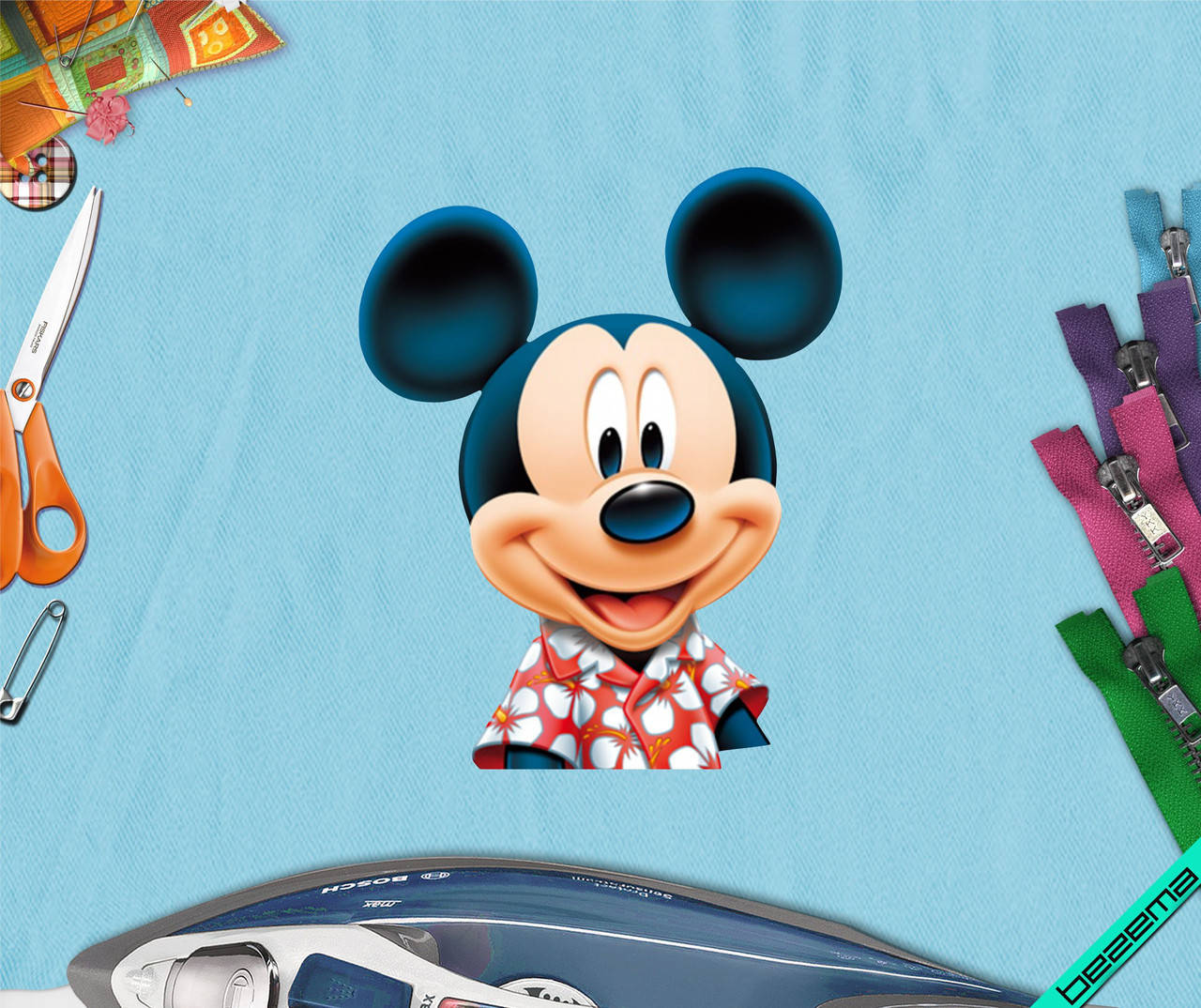 

Термопереводки на свитеры Mickey Mouse [Свой размер и материалы в ассортименте] Мелкий, 4