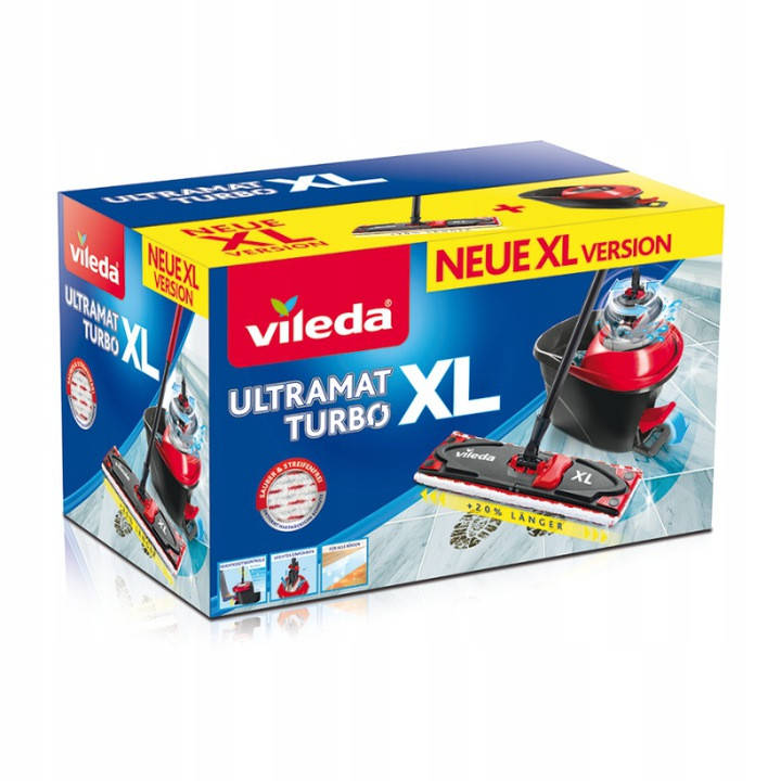 

Набор для уборки швабра+ведро VILEDA Ultramat Turbo XL
