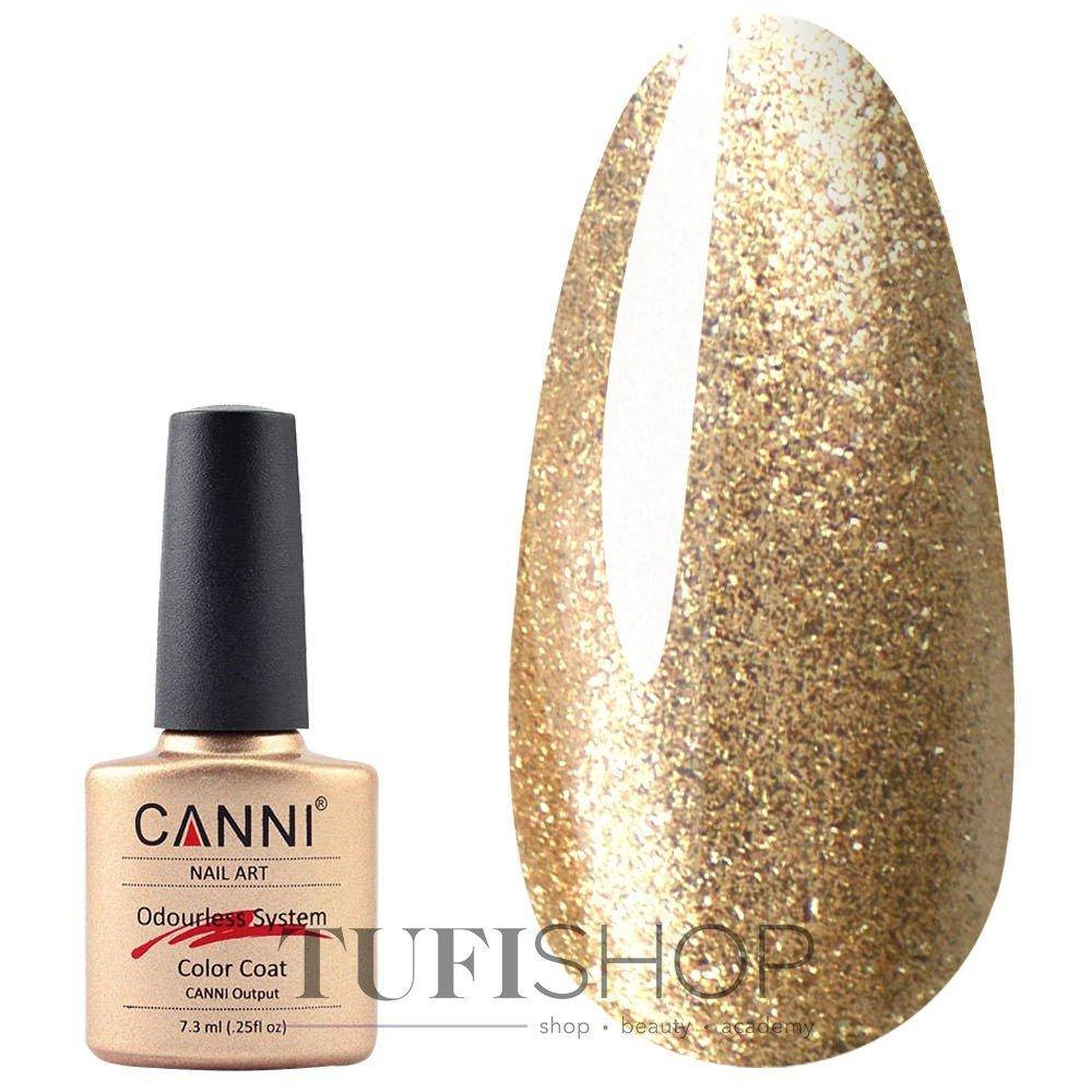

Гель-лак Canni №219 - золотистый с блестками, 7,3 мл