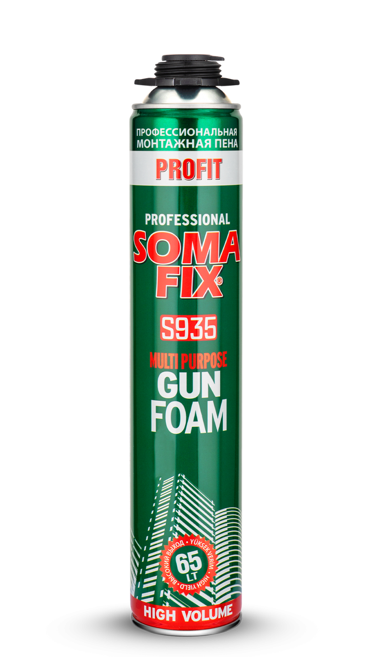 

SOMA FIX Пена монтажная проф Profit 65 л. всесезон. арт. S935