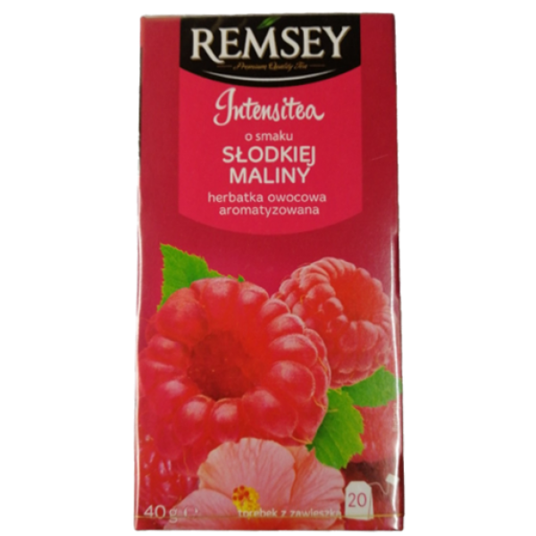 

Чай фруктовый сладкая малина Remsey Intensitea, 20 пак